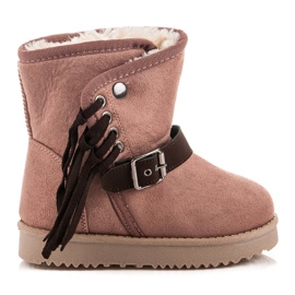 Kylie Čizme s resicama ružičasta