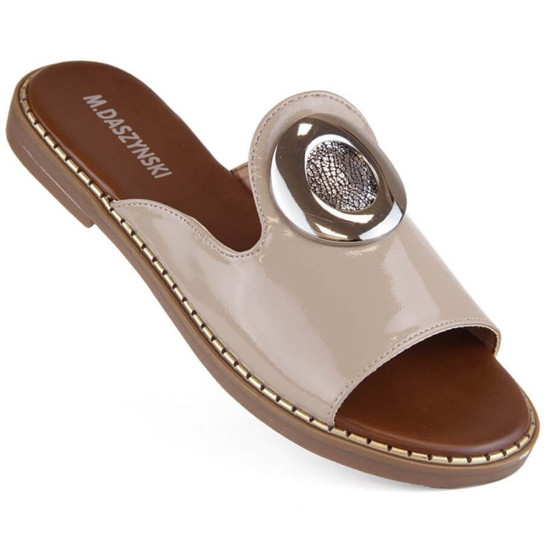 M.Daszyński W SAN34 bež lakirane papuče