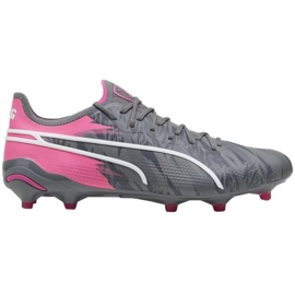 Puma King Ultimate Rush FG/AG 107824 01 tenisice za nogomet siva