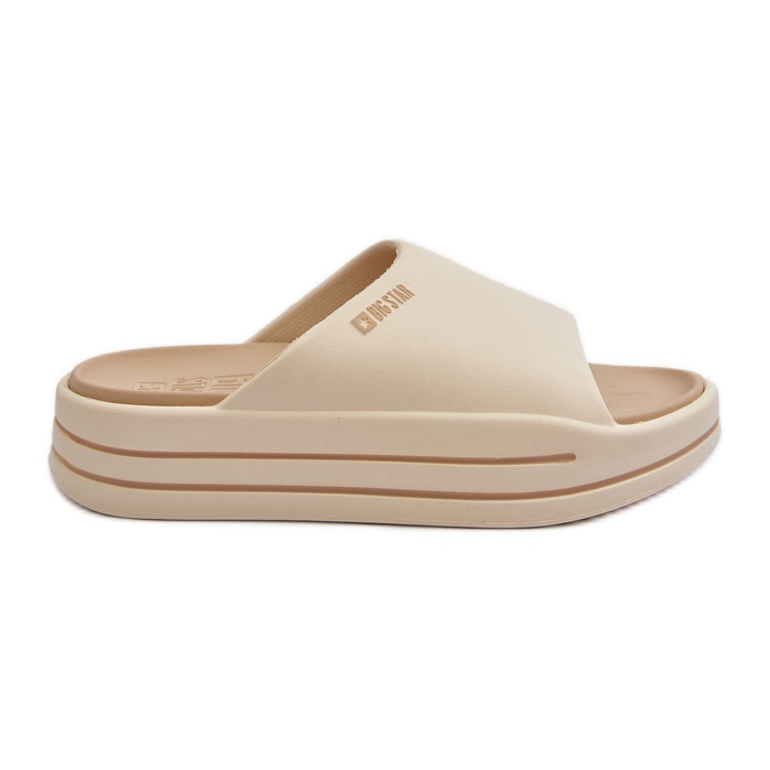 Ženske japanke na platformi Big Star NN274A034 Bež