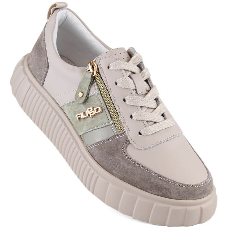 Filippo W PAW501B kožne cipele s platformom, bež