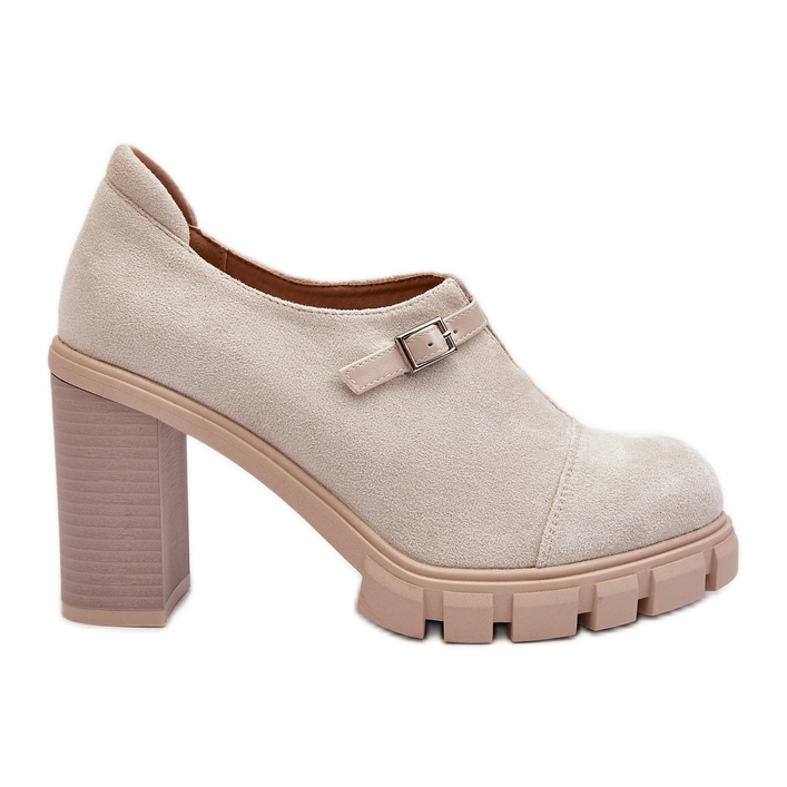 Jezzi Ženske cipele na visoku petu, svijetlo bež Tauina