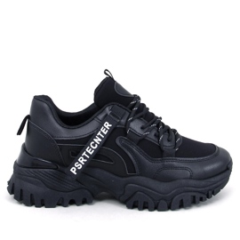 Bains Crne tenisice na wedge crno