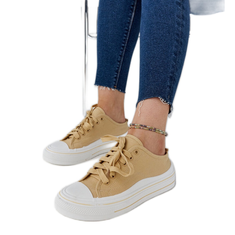 Bež Fiori tenisice s platformom