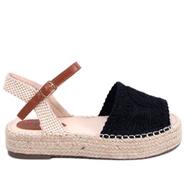Boho Ingram crne espadrile sandale crna