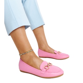 Tamno roze mokasine s Najla kopčom ružičasta