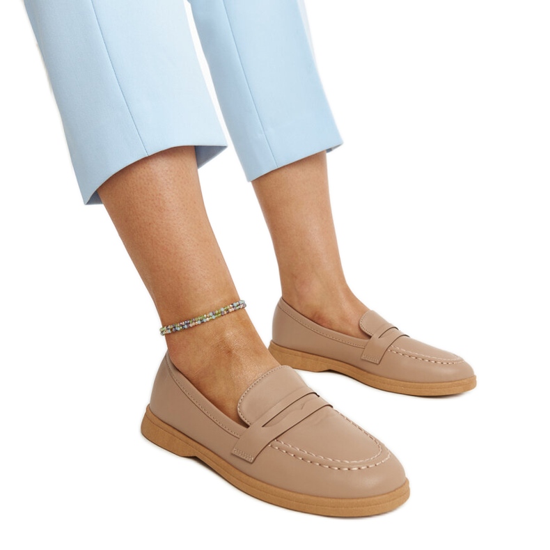 Smeđe klasične Nawrah mokasine smeđa