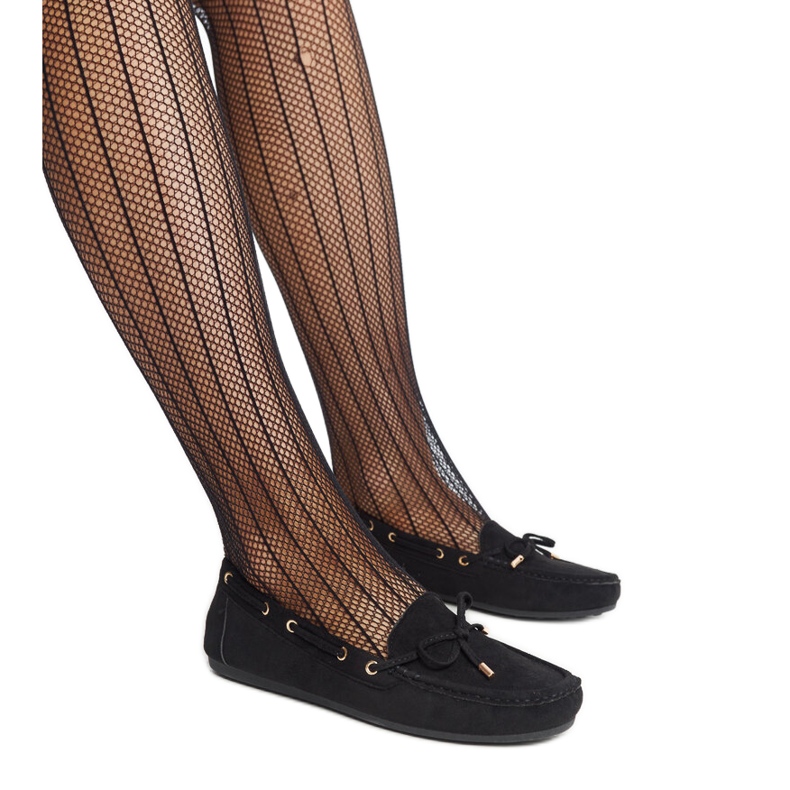 Crne Aneesine natikače od brušene kože crno