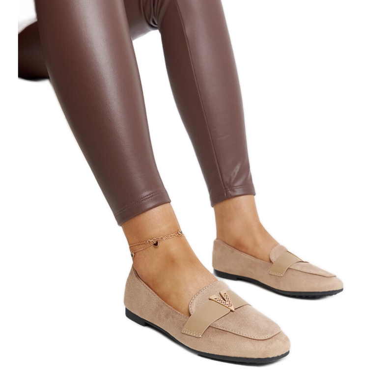 Smeđe mokasine s Namal ukrasom smeđa