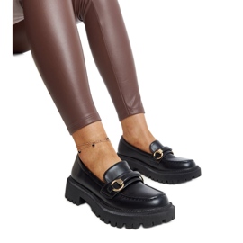 Crne natikače s Lasima kopčom crna