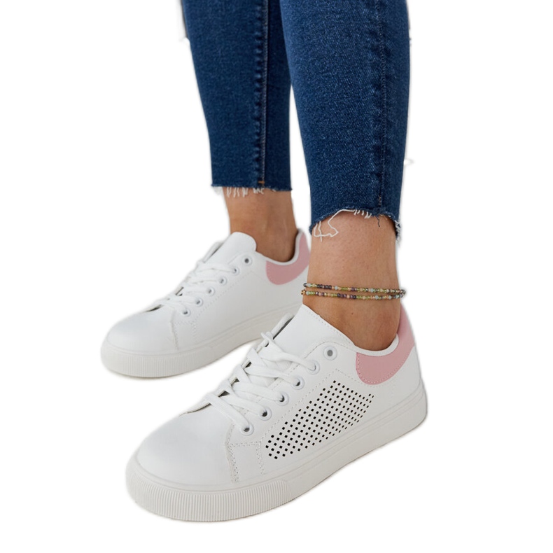 Bijele ažurne Semhar tenisice bijela