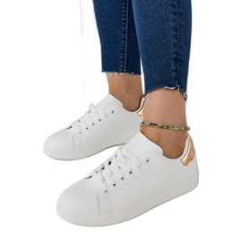 Bijele Birikti tenisice s platformom bijela