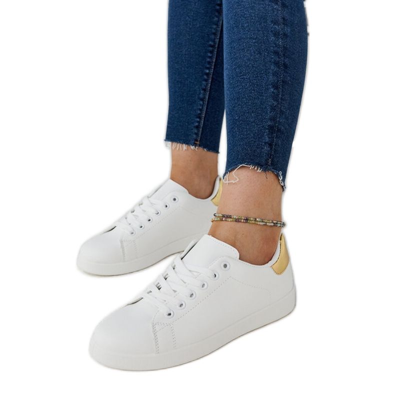 Bijele Birikti tenisice s platformom bijela