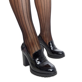 Crne lakirane salonke s visokom petom Licoletta crna