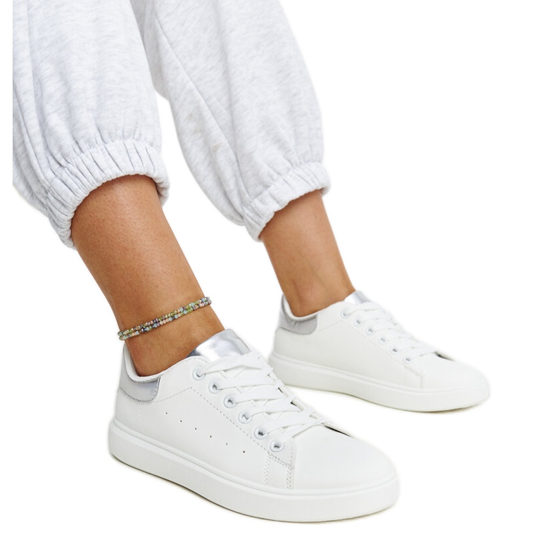 Bijele Ariam tenisice s platformom bijela