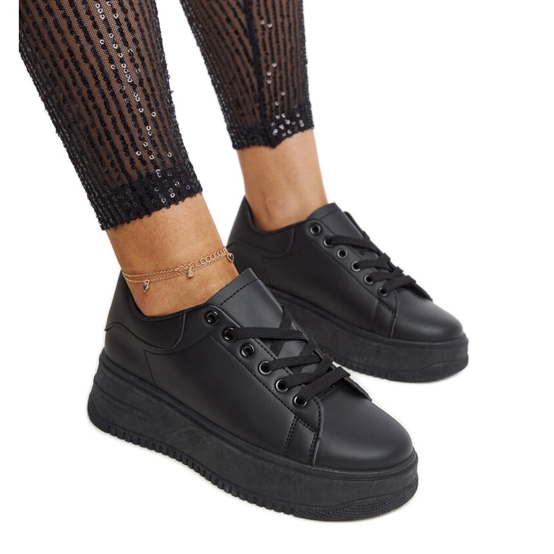 Crne sportske cipele Ottavia s platformom crno