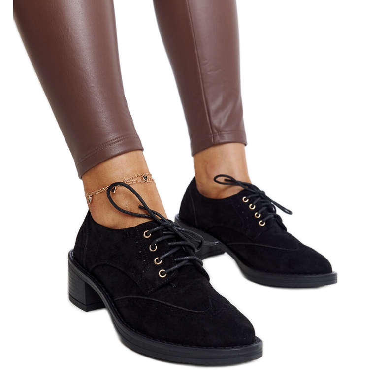 Tigard crne antilop cipele na visoku petu crno