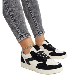 Juwan bijele i crne svjetlucave tenisice crna