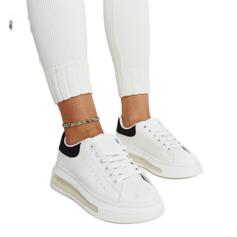 Bijele tenisice s visokim potplatom Zrina bijela