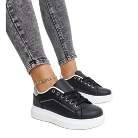 Crne tenisice s ukrasnim Perica kamenčićima crna