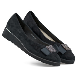 Crne salonke od antilopa s niskim klinom crna