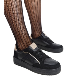 Walda crne tenisice s platformom crna