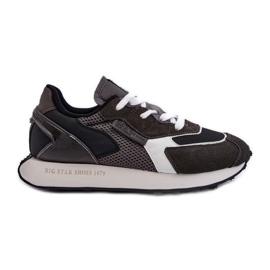 Muške sportske tenisice Big Star sa sustavom memorijske pjene NN174347 crne crna