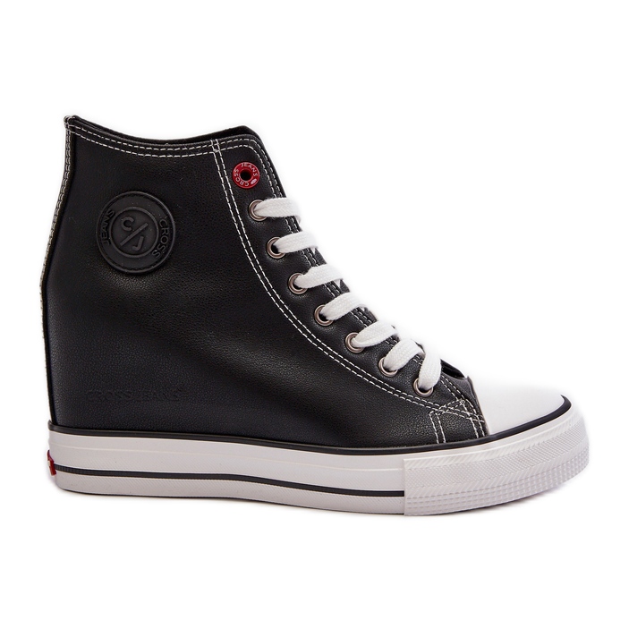 Ženske wedge tenisice Cross Jeans NN2R4005 crne crno