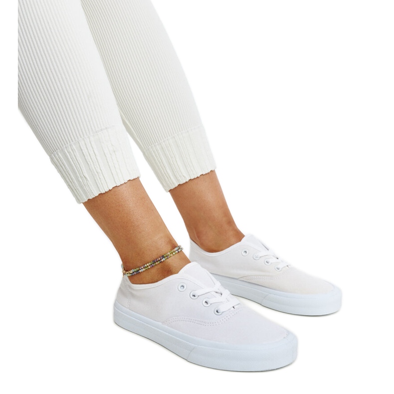 Fantina bijele tkanine tenisice bijela