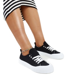 Eduardove crne tenisice od tkanine crna