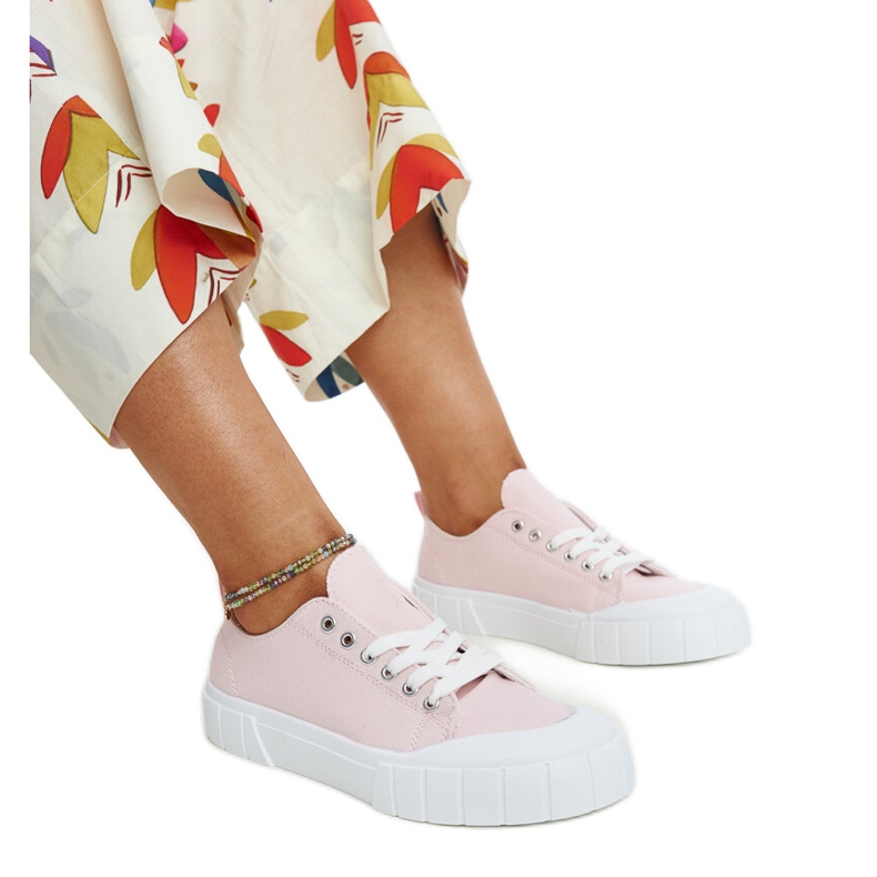 Eduardove ružičaste tenisice od tkanine ružičasta