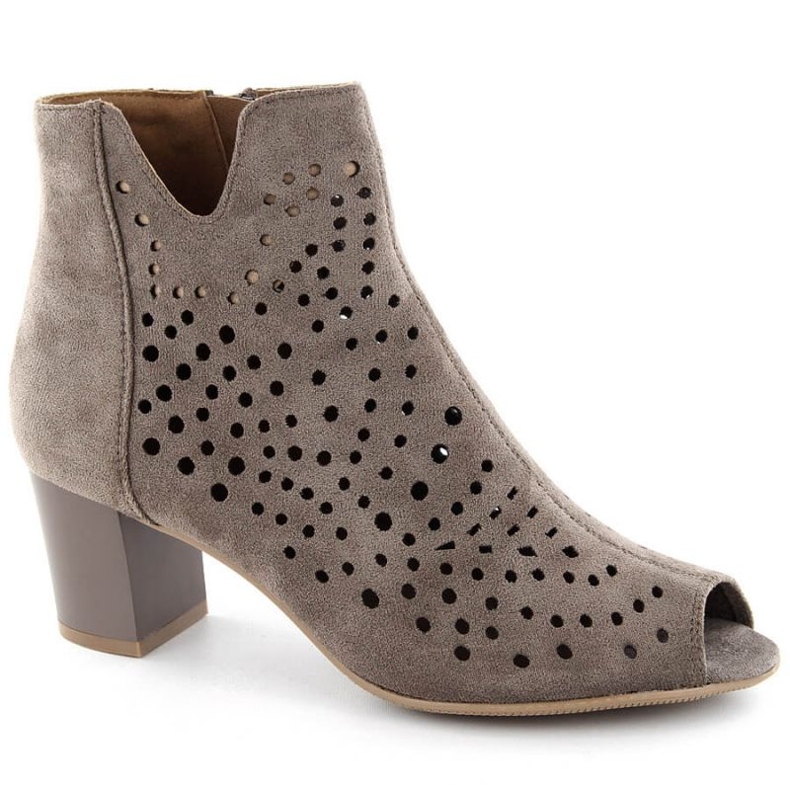 Jezzi W JEZ429B gležnjače od brušene kože, smeđe smeđa