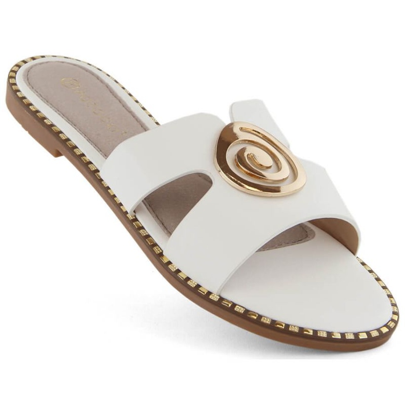 Potocki W WOL234B japanke na nisku petu, bijele bijela