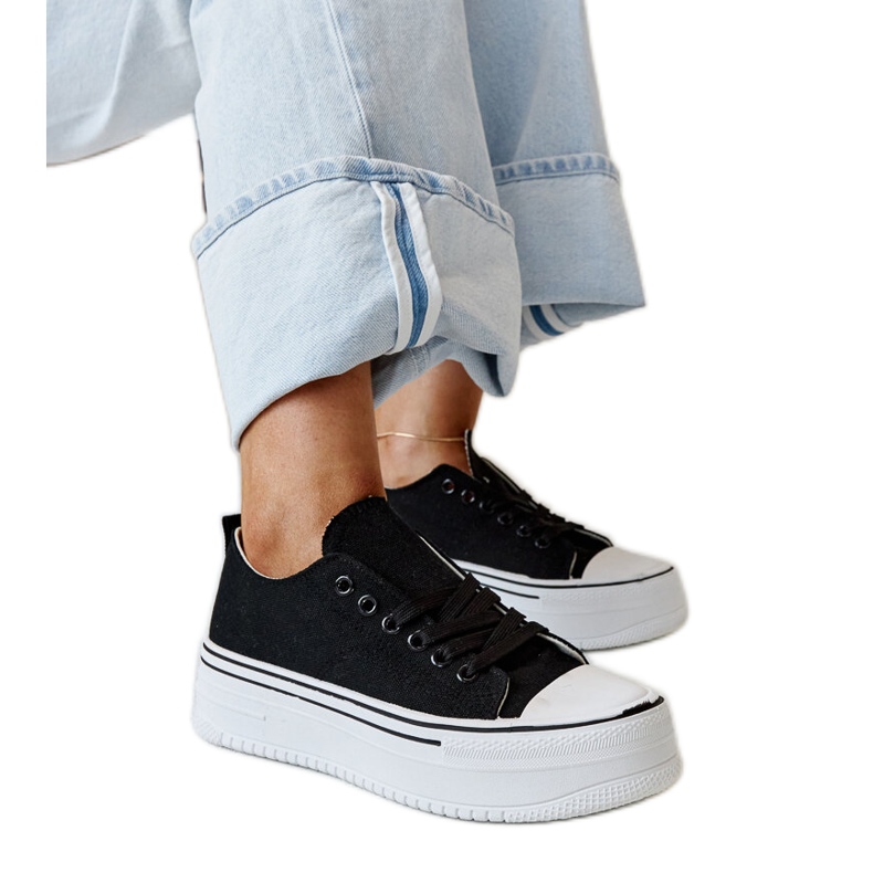 Crne tenisice s debelim Bahira potplatom crno