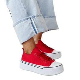 Bahira crvene tenisice sa debelim đonom crvena