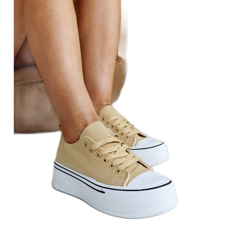 Tamno bež tenisice s debelim Bahira potplatom