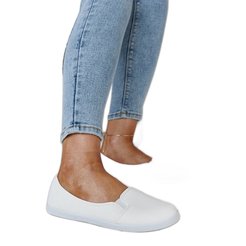 Bijele slip-on tenisice od Wordana eko kože bijela