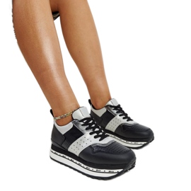 Crne tenisice s visokim potplatom marke Askalua crna