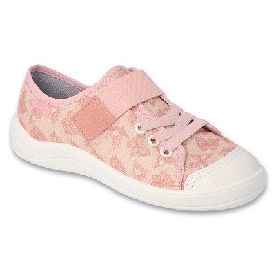 Befado dječje papuče na čičak 351Y033, ružičaste s leptirima ružičasta