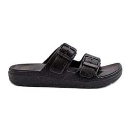 Ženske japanke sa šljokicama, Black Brianella crna