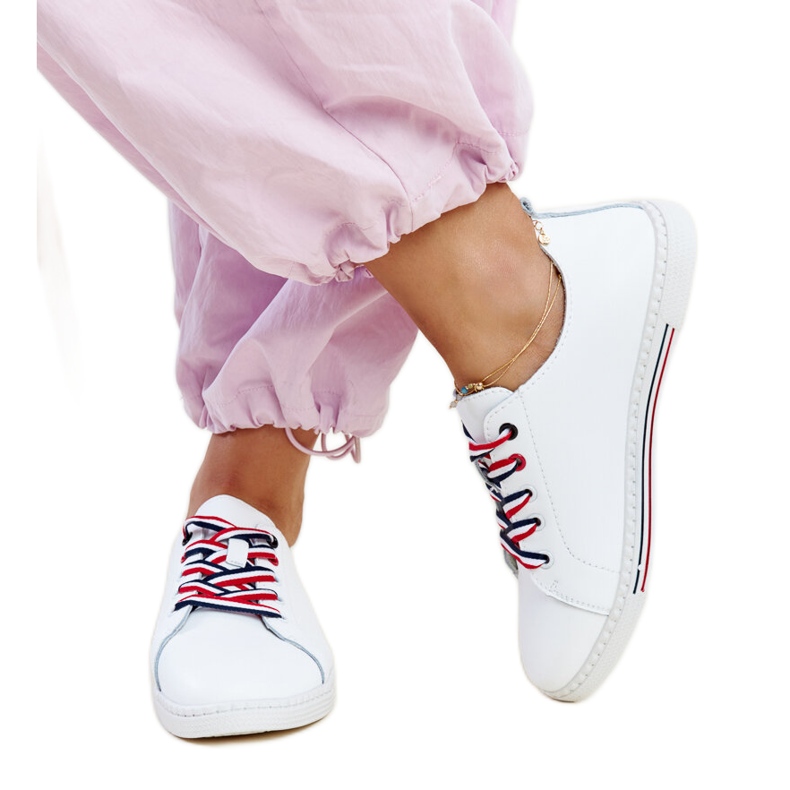 Vinceza bijele kožne tenisice bijela