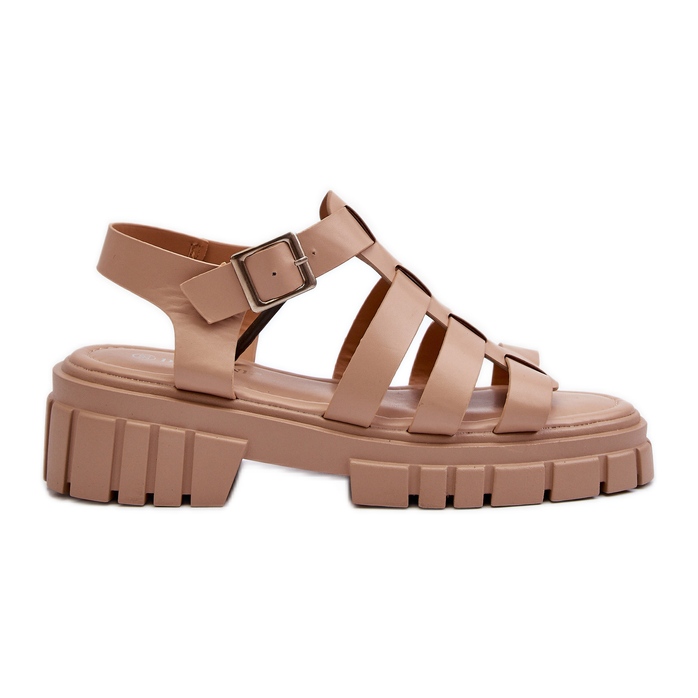 Ženske rimske sandale bež boje Rosarose