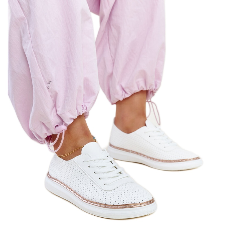 Bijele ažur tenisice Biserka bijela