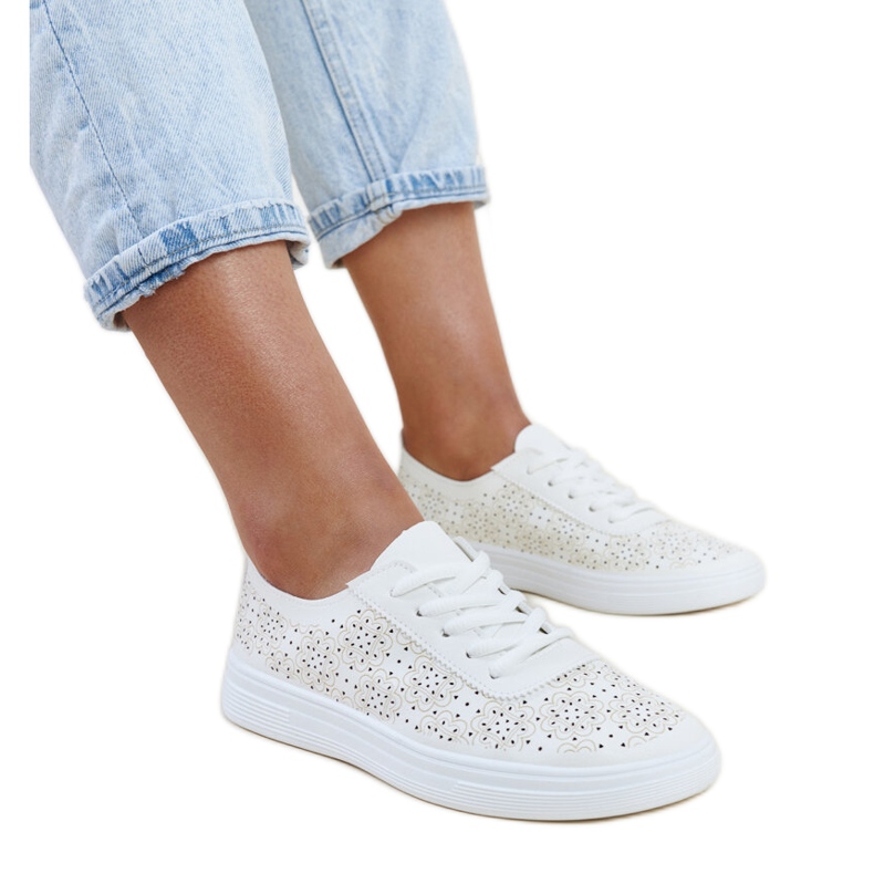 Bijele Whitley tenisice od eko kože bijela