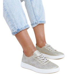 Zlatne Whitley tenisice od eko kože zlatni