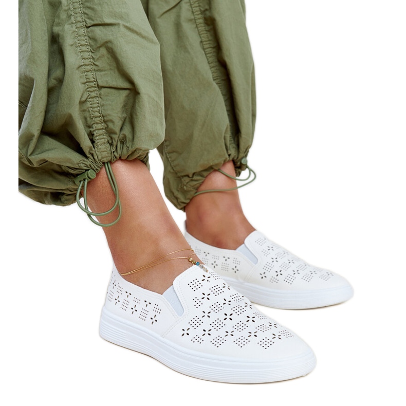 Bijele Hilal slip-on tenisice bijela