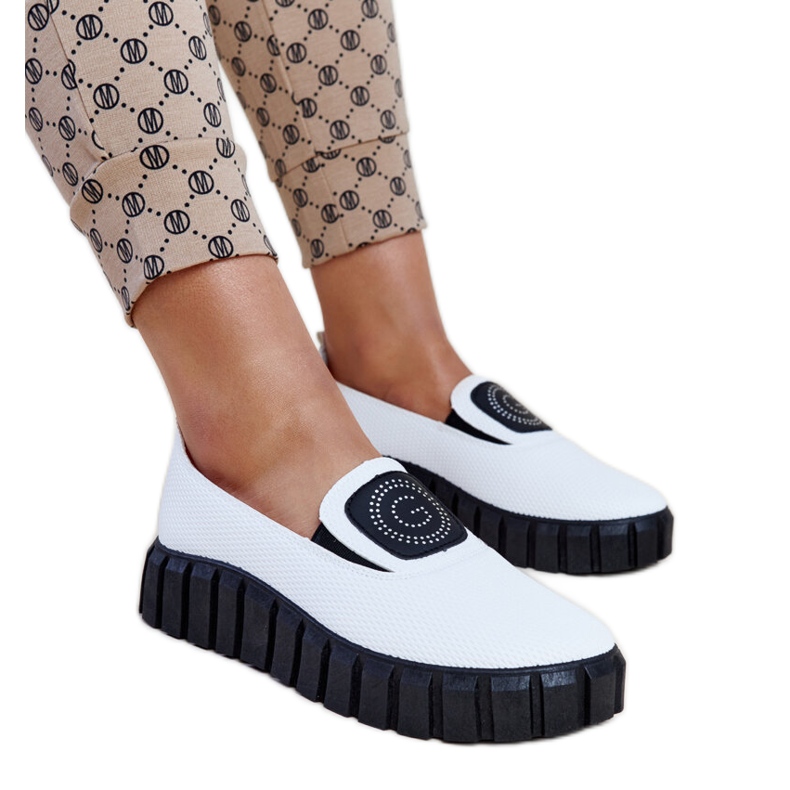 Bijele cipele s masivnim Teska đonom bijela