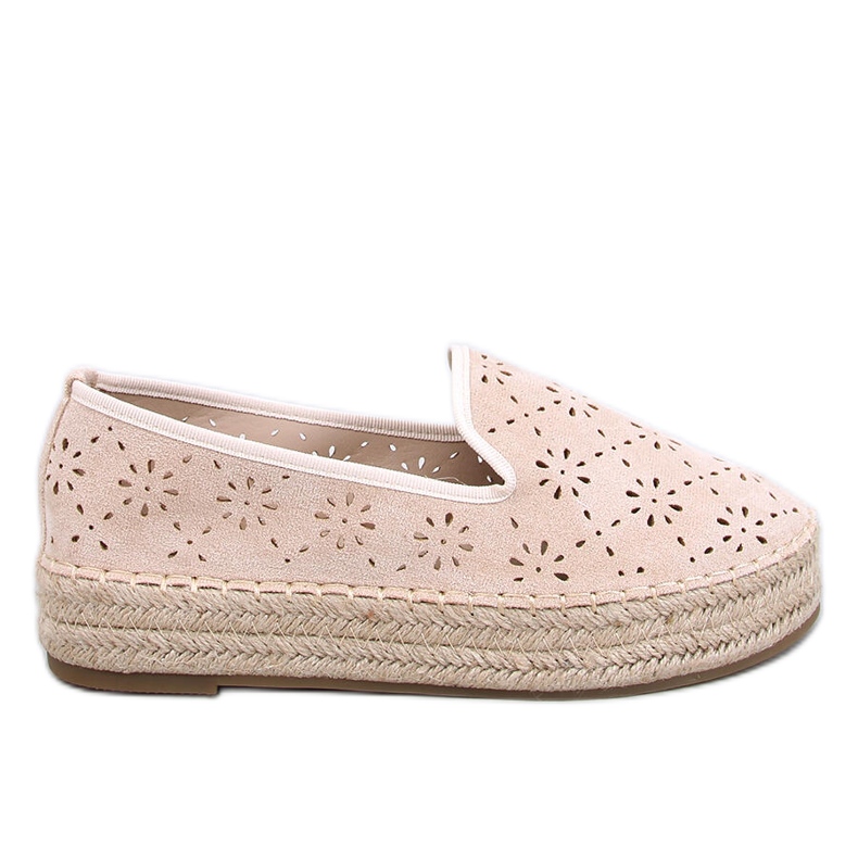 Rigois Beige ažurne espadrile bež