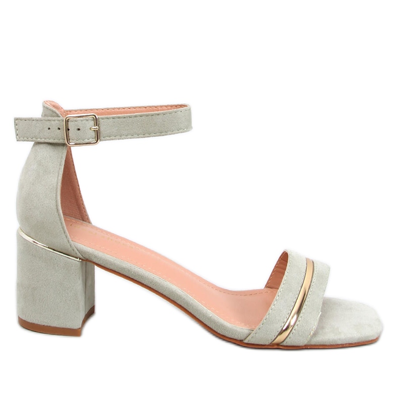 Marroc zelene sandale na nisku petu zelena