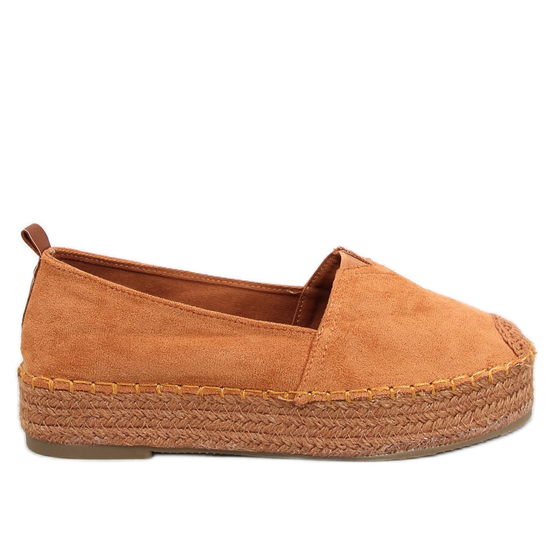 Espadrile s debelim potplatom Poulain Camel smeđa